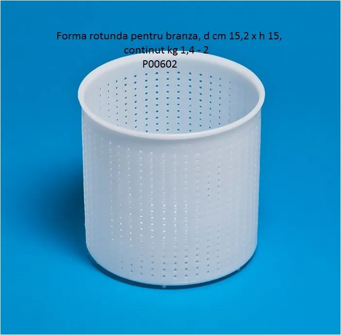 Forma rotunda cas si branza 1,4 - 2 kg P00602, 1,4-2 kg